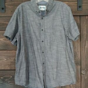 Hurley Gray Casual Button Down Shirt